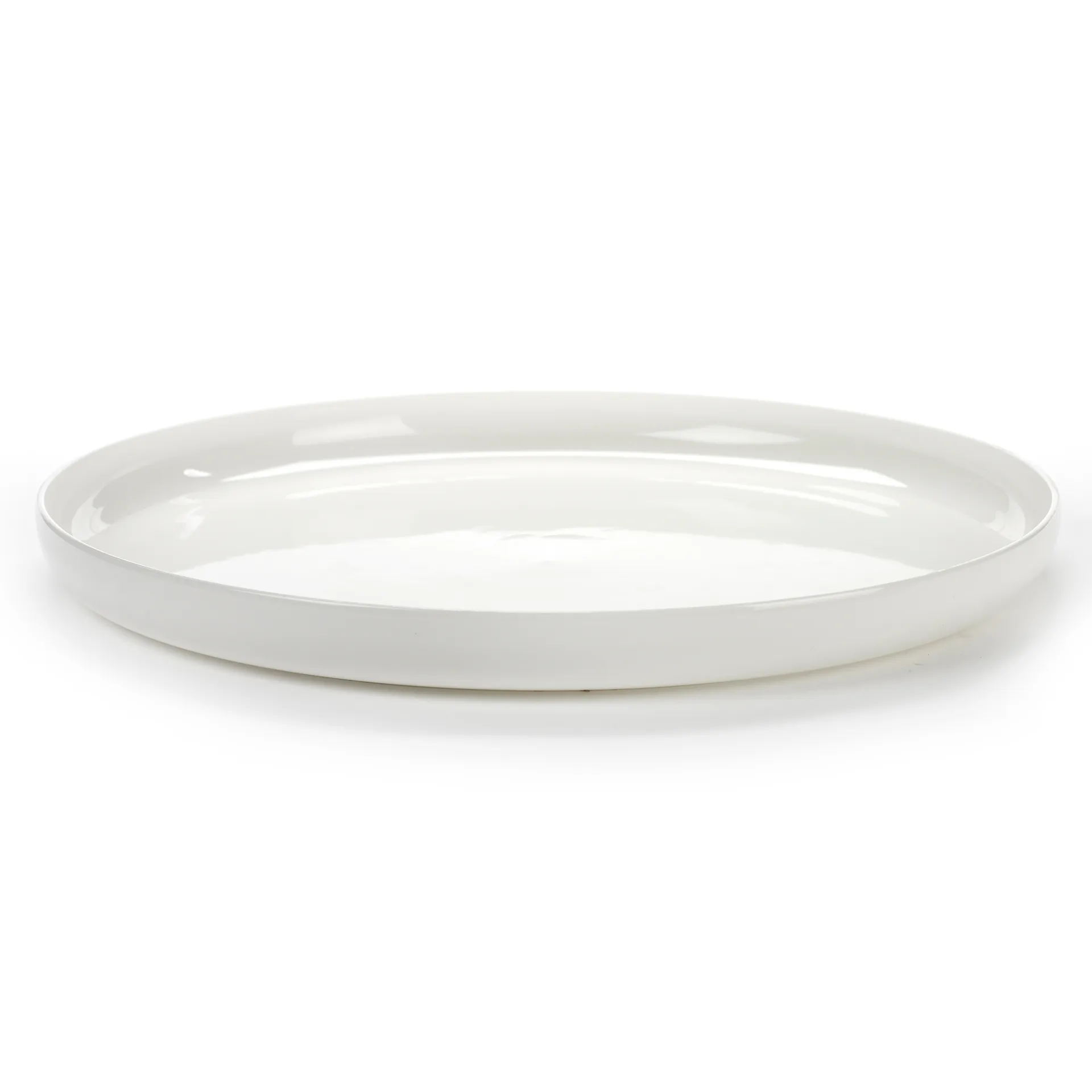 Base Servierteller mit hohem Rand weiß, 32cm Serax