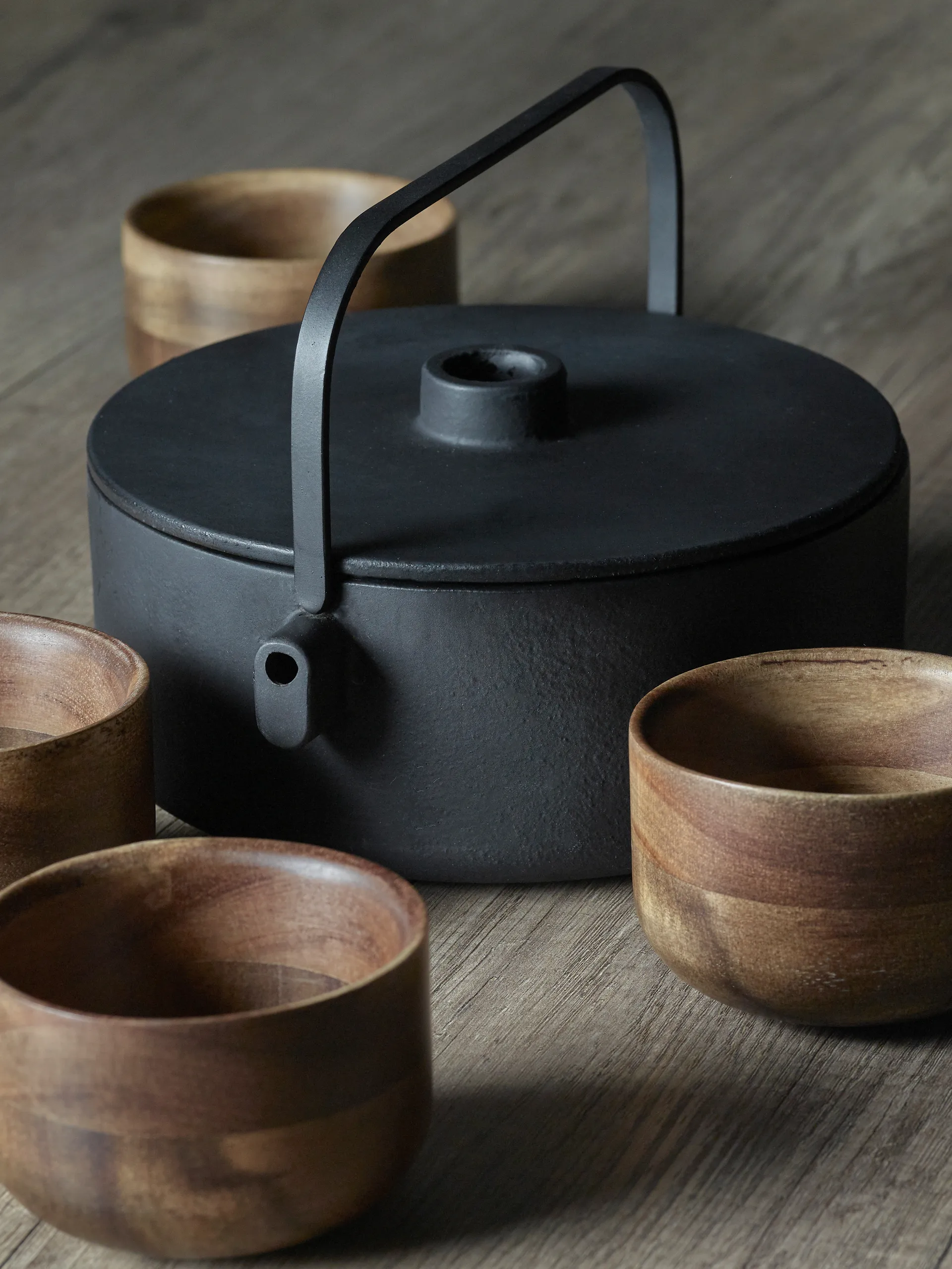 Collage Teekanne Gusseisen 1,2 l, Black Serax