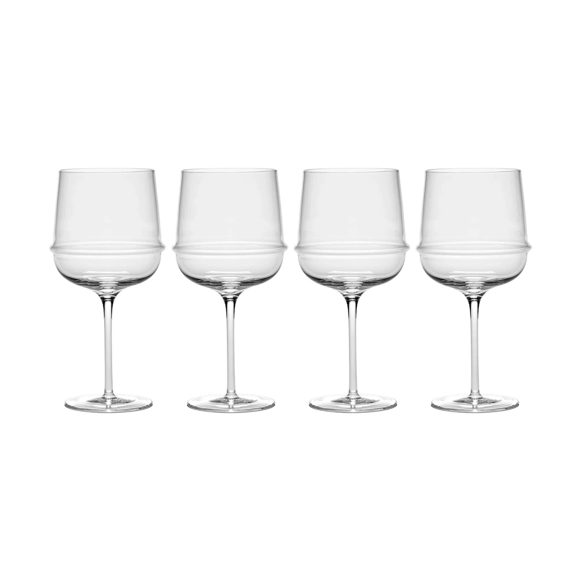 Dune Rotweinglas 45 cl 4er Pack, Clear Serax