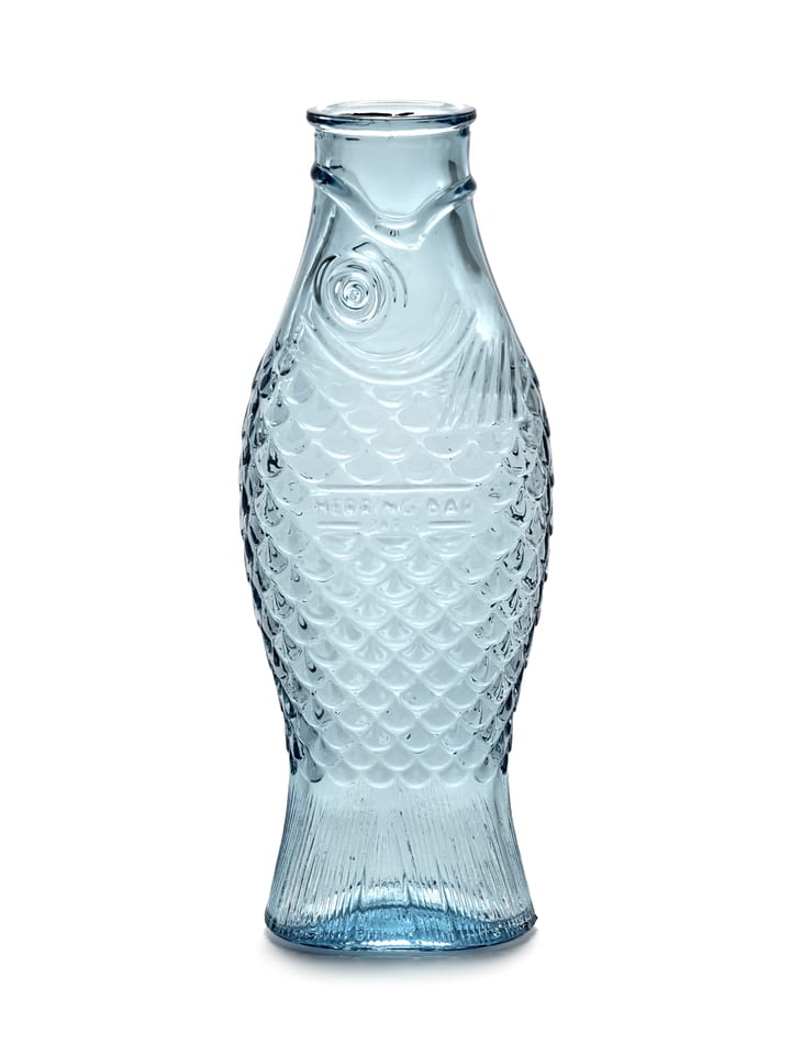 Fish & Fish Glasflasche 1 l - Light blue - Serax