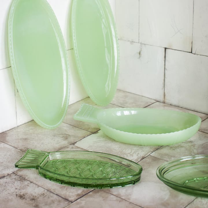 Fish & Fish Servierteller 14 x 26cm, Jadeite green Serax