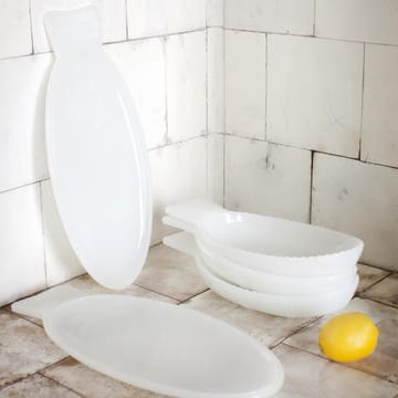 Fish & Fish Servierteller 14 x 26cm - Milky white - Serax
