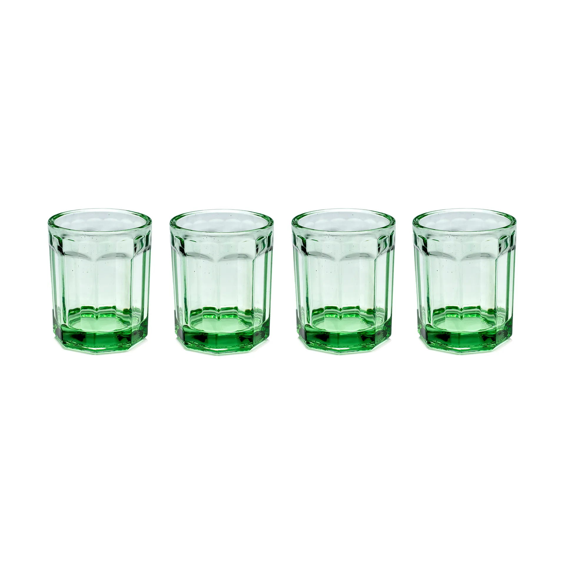 Fish & Fish Wasserglas 22cl 4er Pack Green,  Serax