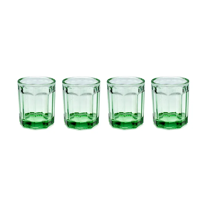 Fish & Fish Wasserglas 22cl 4er Pack Green - Serax