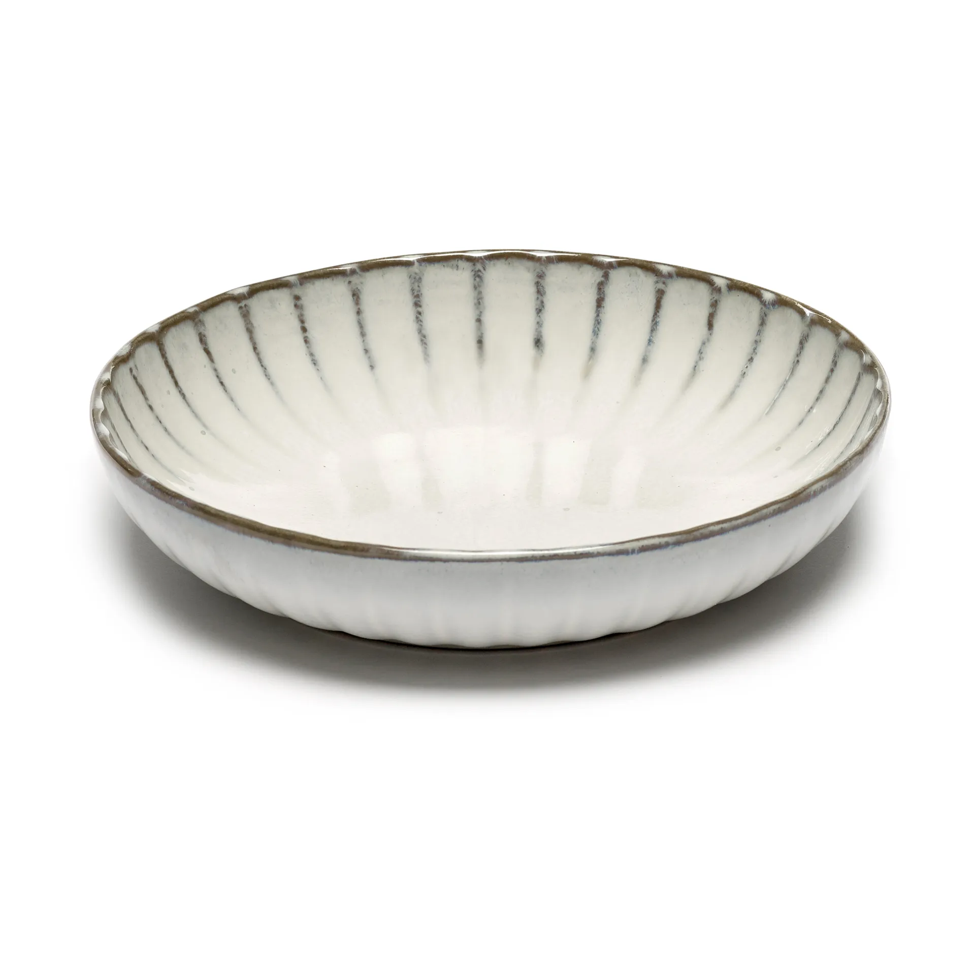 Inku Teller hoch S Ø 19 cm, White Serax