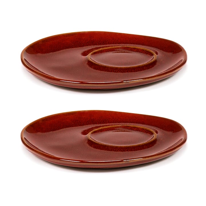 La Mère Untertasse für Espressotasse Ø11 cm 2er-Pack - Venetian red - Serax