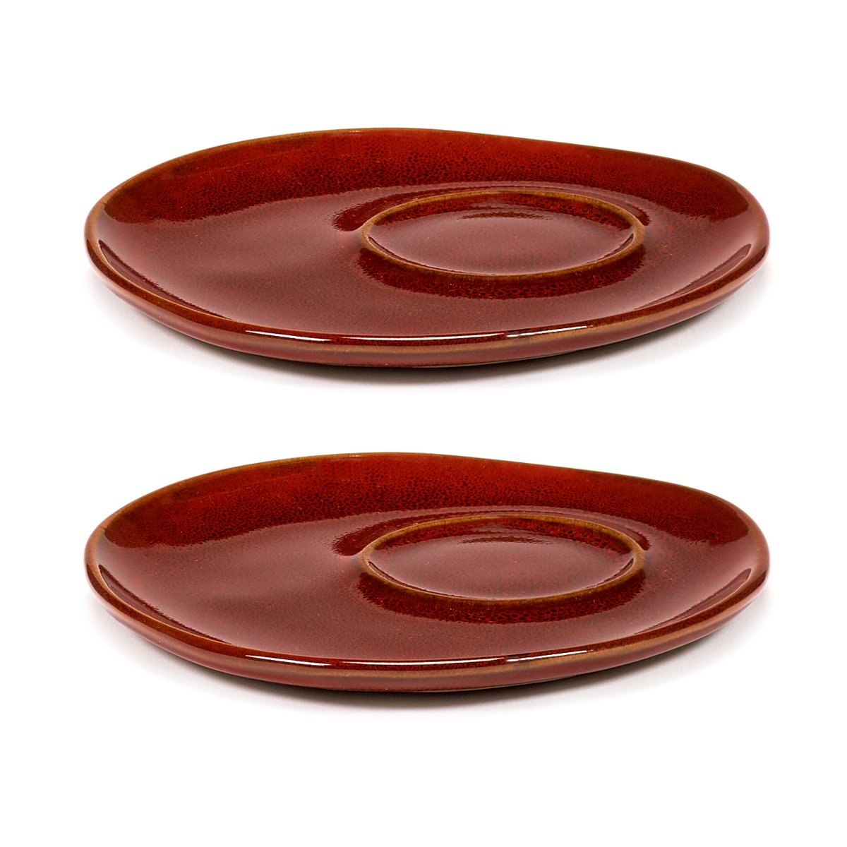 Serax La Mère Untertasse für Espressotasse Ø11 cm 2er-Pack Venetian red