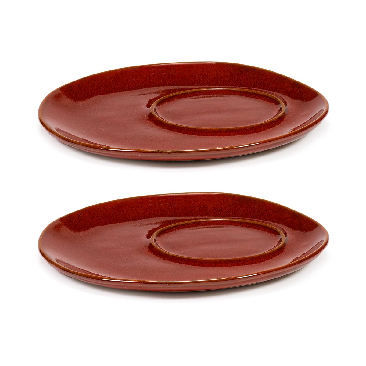 Serax La Mère Untertasse für Kaffeetasse Ø14,5 cm 2er-Pack Venetian red