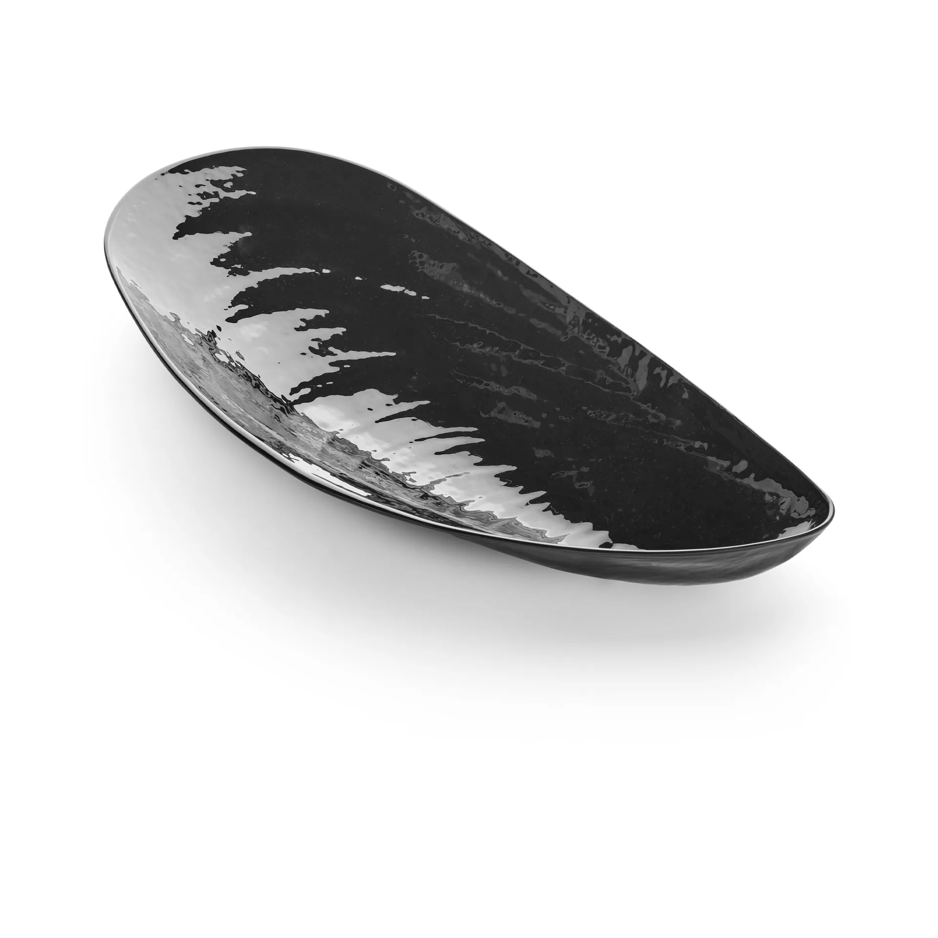 Les Objets Mouleversants Marcel Schale L 21,5x46 cm, Black Serax