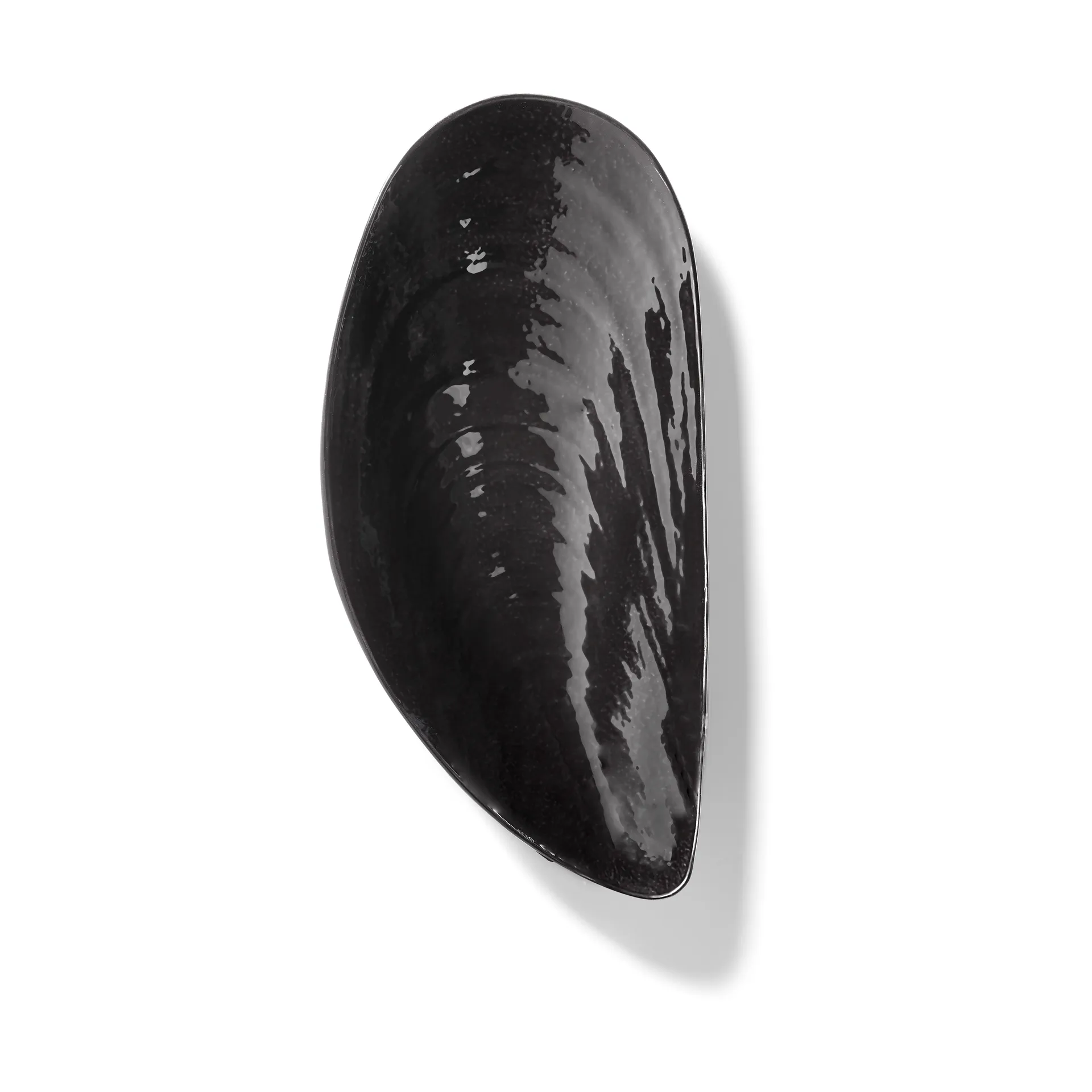 Les Objets Mouleversants Marcel Schale L 21,5x46 cm, Black Serax