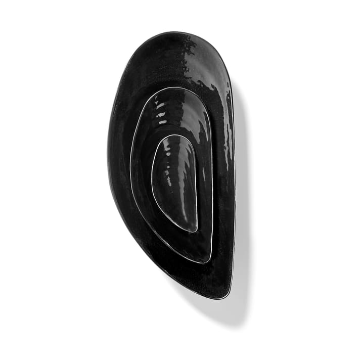Les Objets Mouleversants Marcel Schale S 7,5x17,5 cm, Black Serax