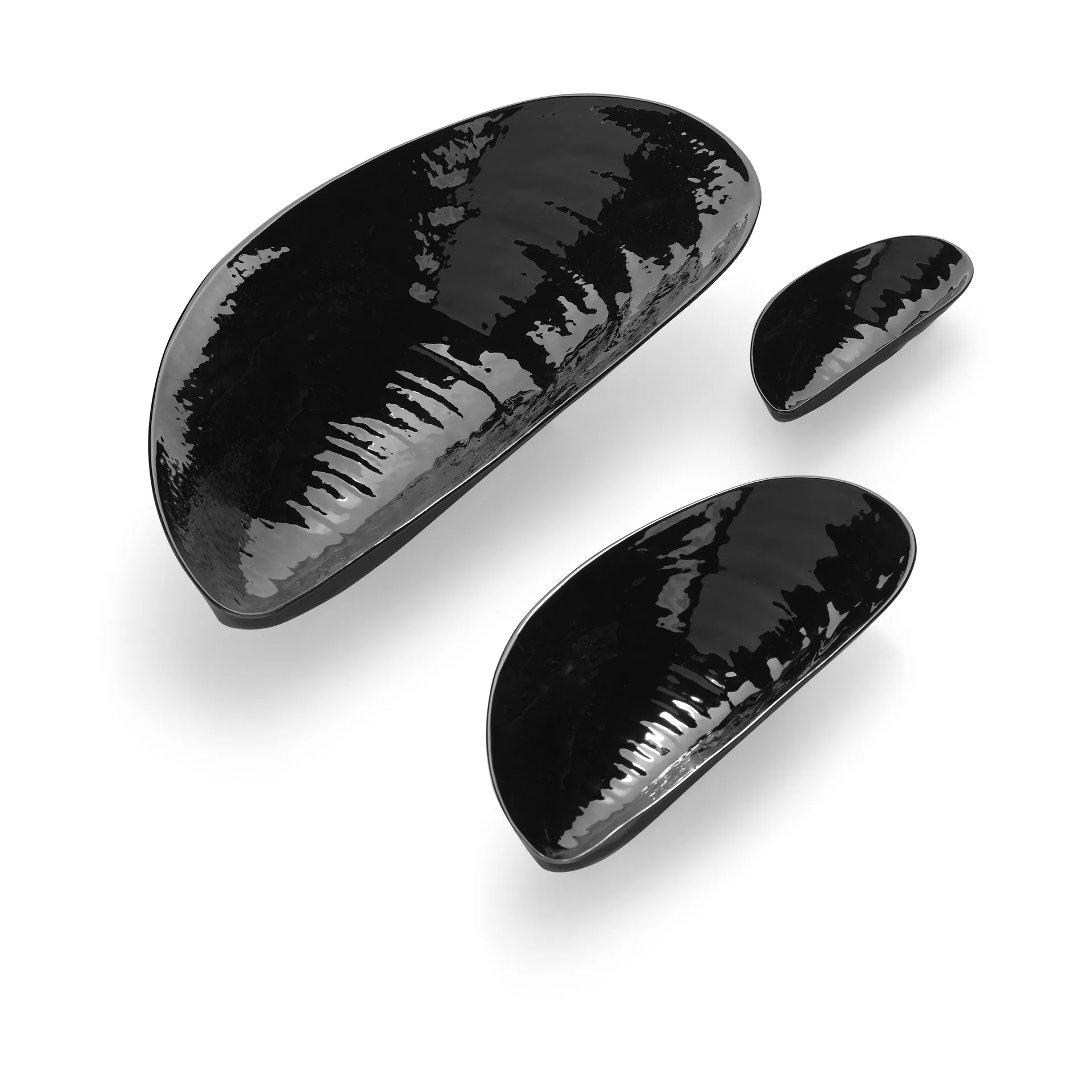 Les Objets Mouleversants Marcel Schale S 7,5x17,5 cm, Black Serax