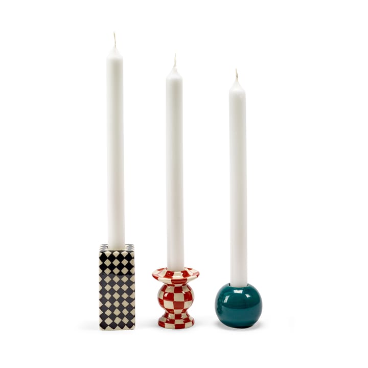 Les Objets Mouleversants N°2 Kerzenständer, Red-white Serax
