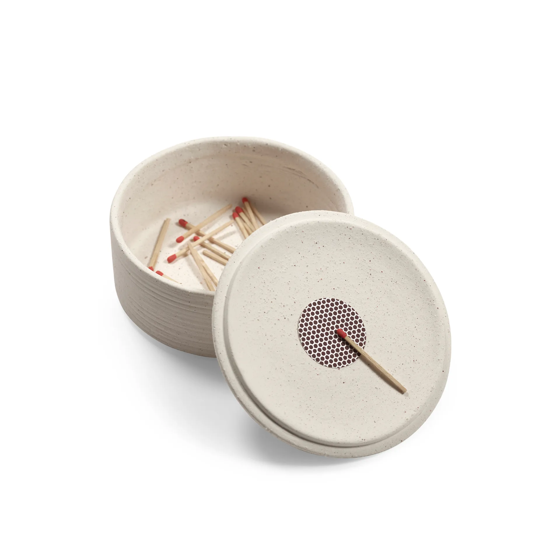 Mira Kerzenhalter/Aufbewahrungsbox, Beige Serax