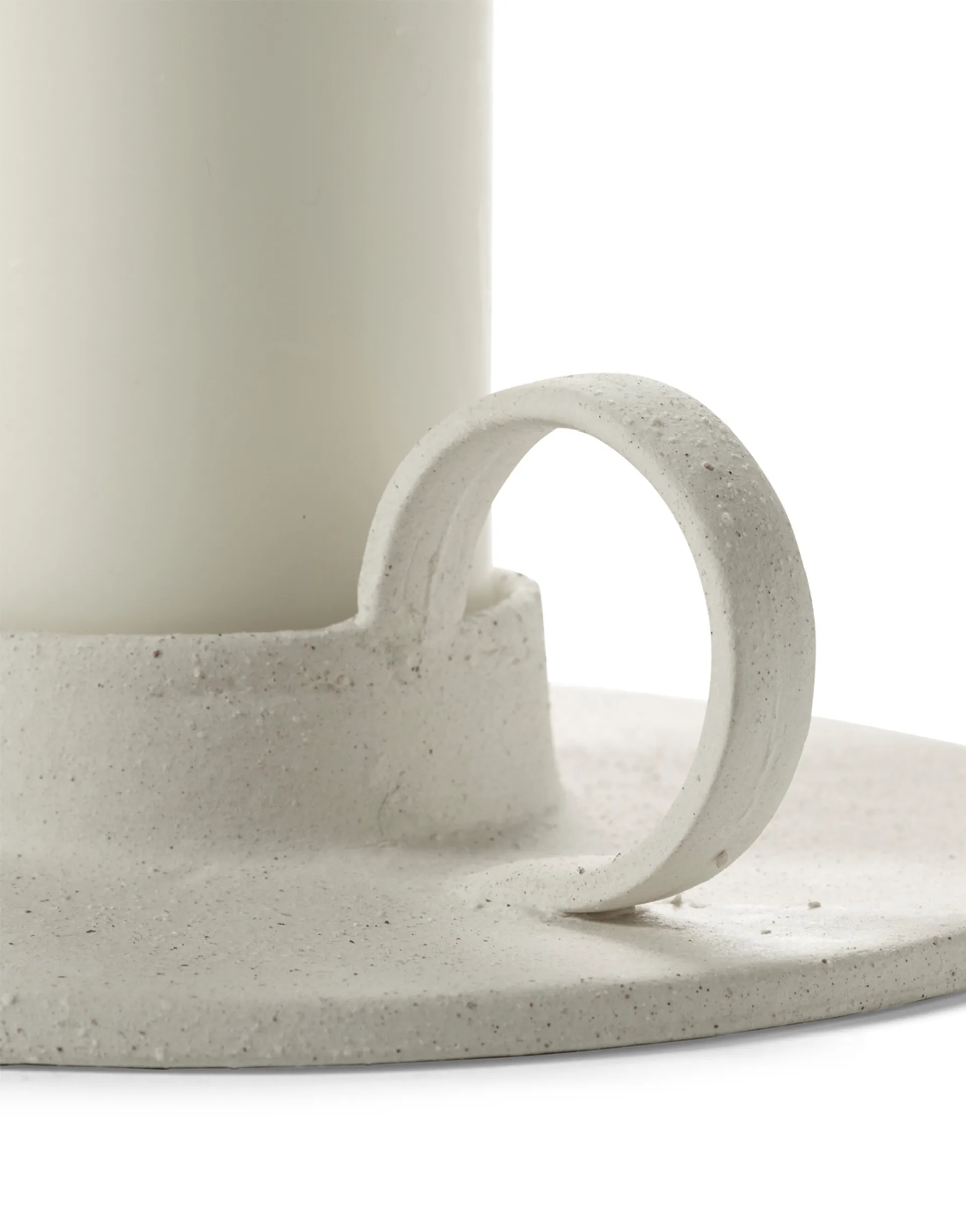 Mira Kerzenständer L, Beige Serax