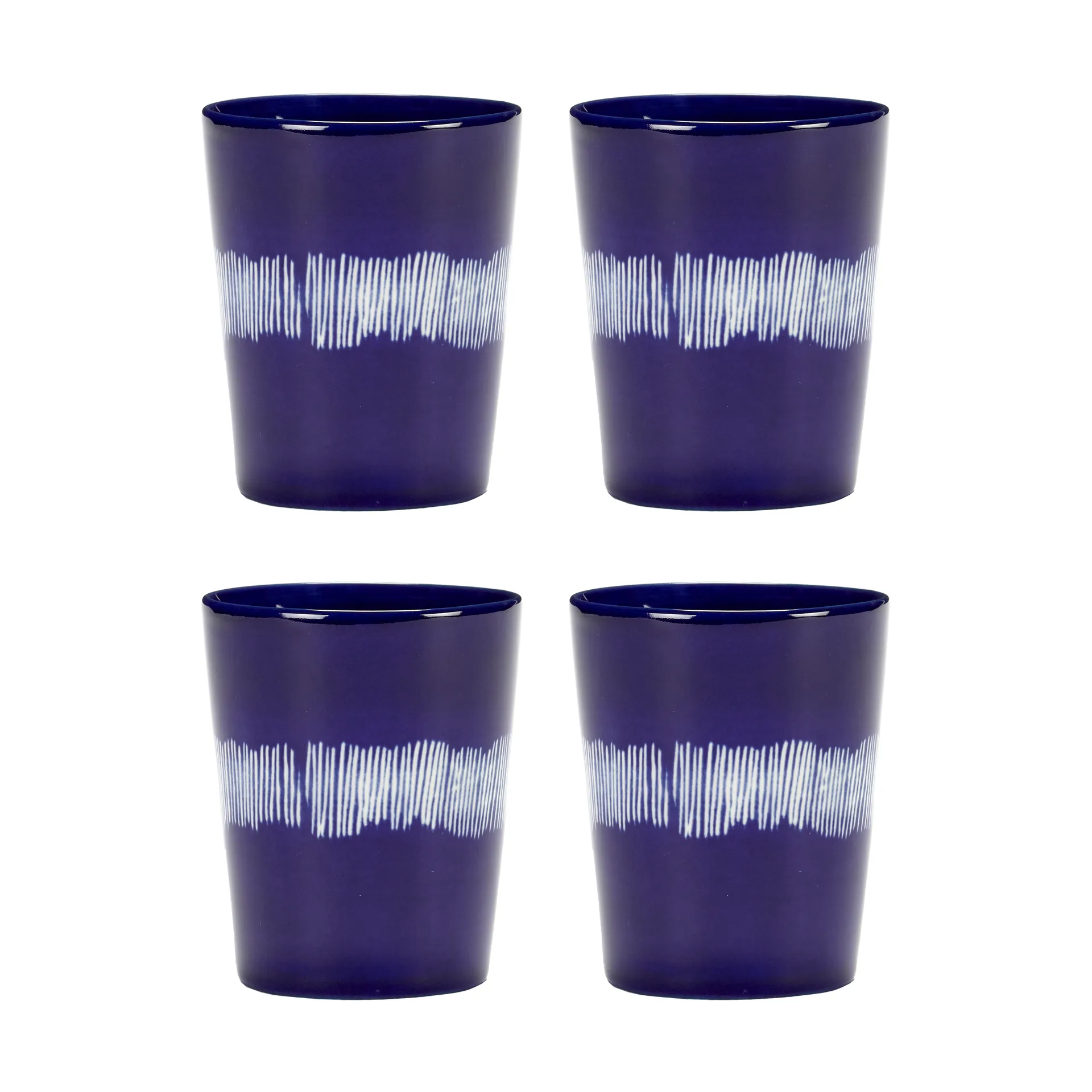 Ottolenghi Feast Teetasse 33 cl 4er Pack, Dark blue-white Serax