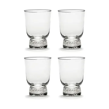 Ottolenghi Feast Wasserglas 33 cl 4er Pack - Stripes sandblasted - Serax