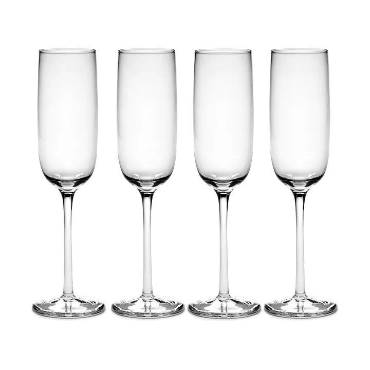 Passe-Partout Champagnerglas 15cl 4er Pack Klar - Serax