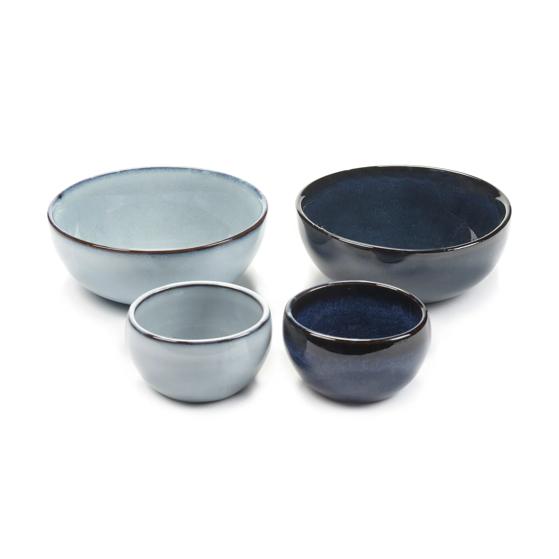 Pure apero Schale 4 Teile, Blue Serax