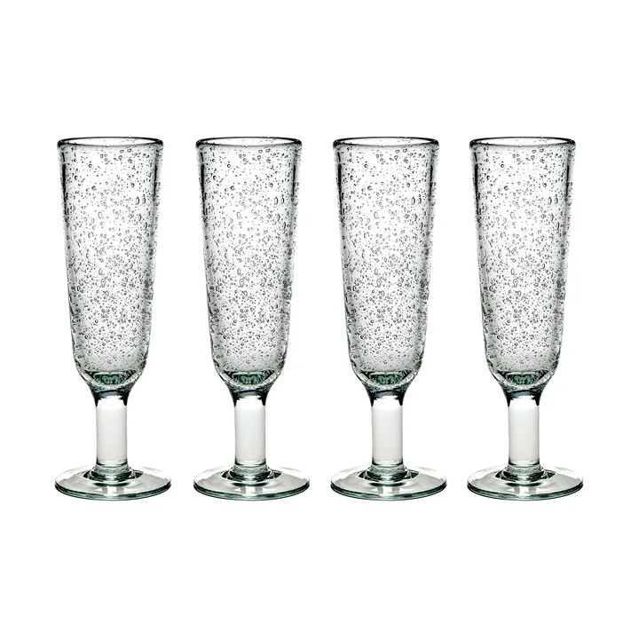 Pure Pascale Champagnerglas 4er Pack Klar - Serax