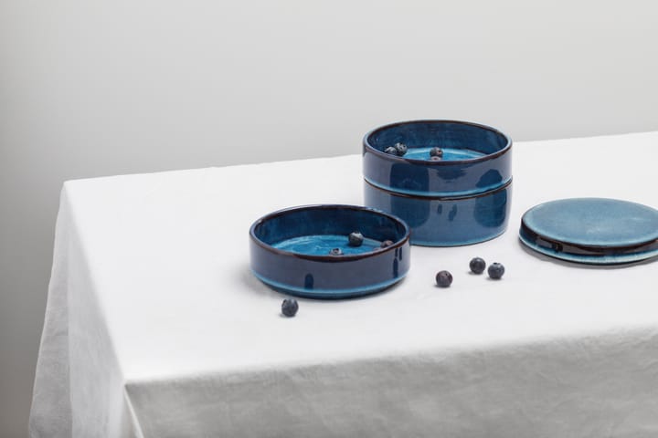 Pure Schalen 3-teilig stapelbar Ø 14 cm - Dark Blue - Serax