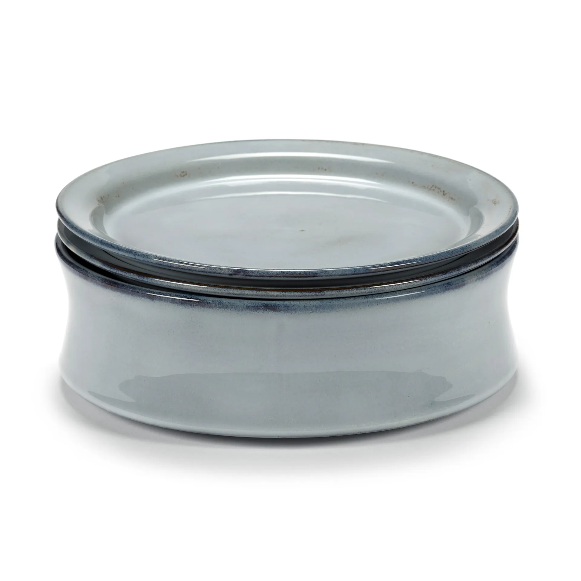 Pure Schalen- und Teller-Set 3-teilig, Blue Serax