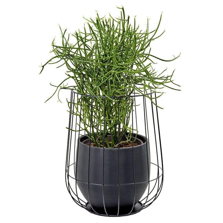 Serax Blumentopf in Korb Ø37 cm h46 cm, Black Serax