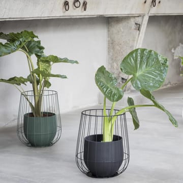 Serax Blumentopf in Korb Ø37 cm h46 cm - Black - Serax