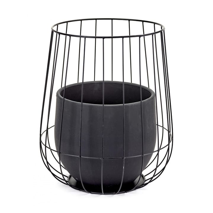 Serax  Blumentopf in Korb 37 x 46cm - Black - Serax