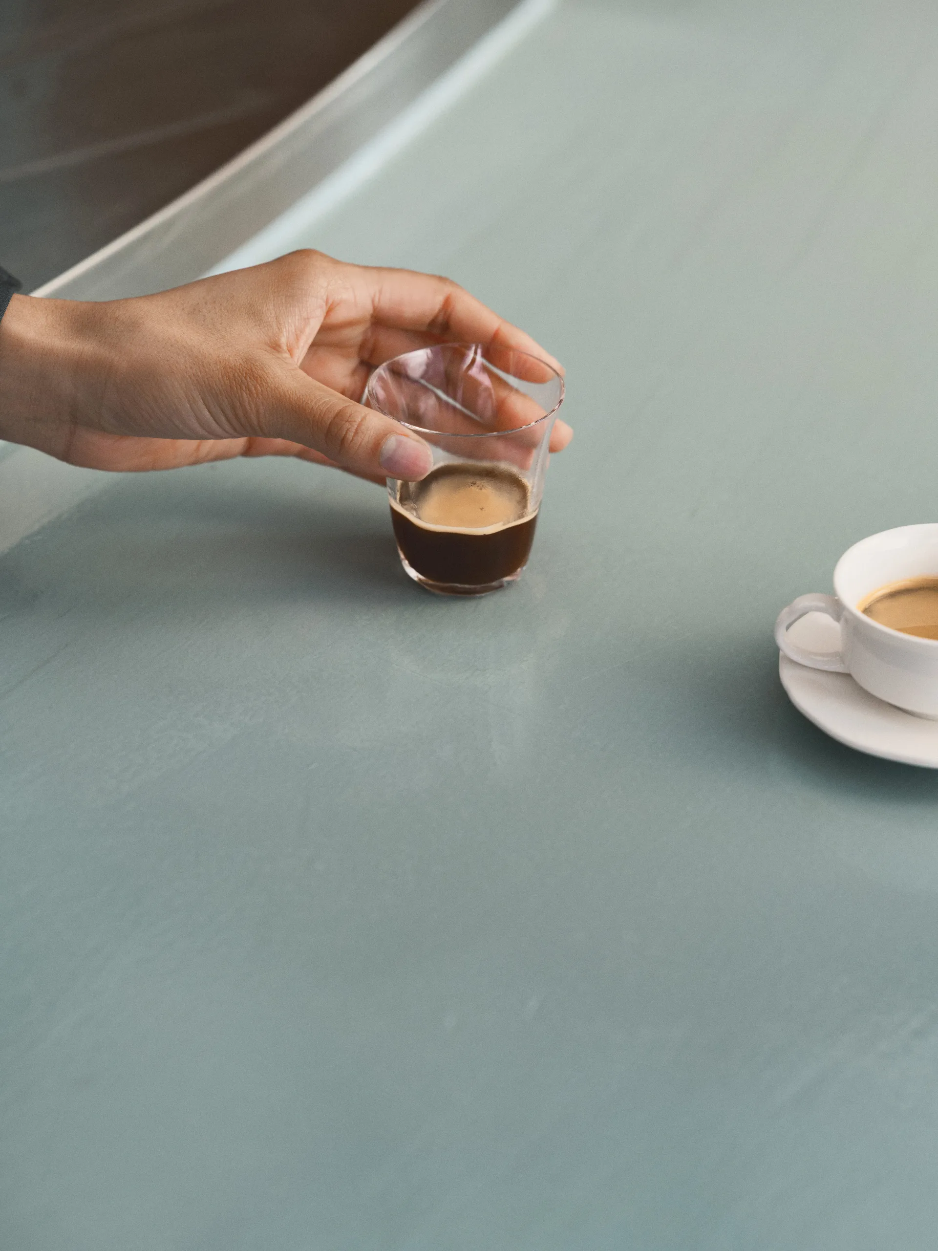 Silhouette doppeltes Espressoglas 11 cl 4er pack, Clear Serax