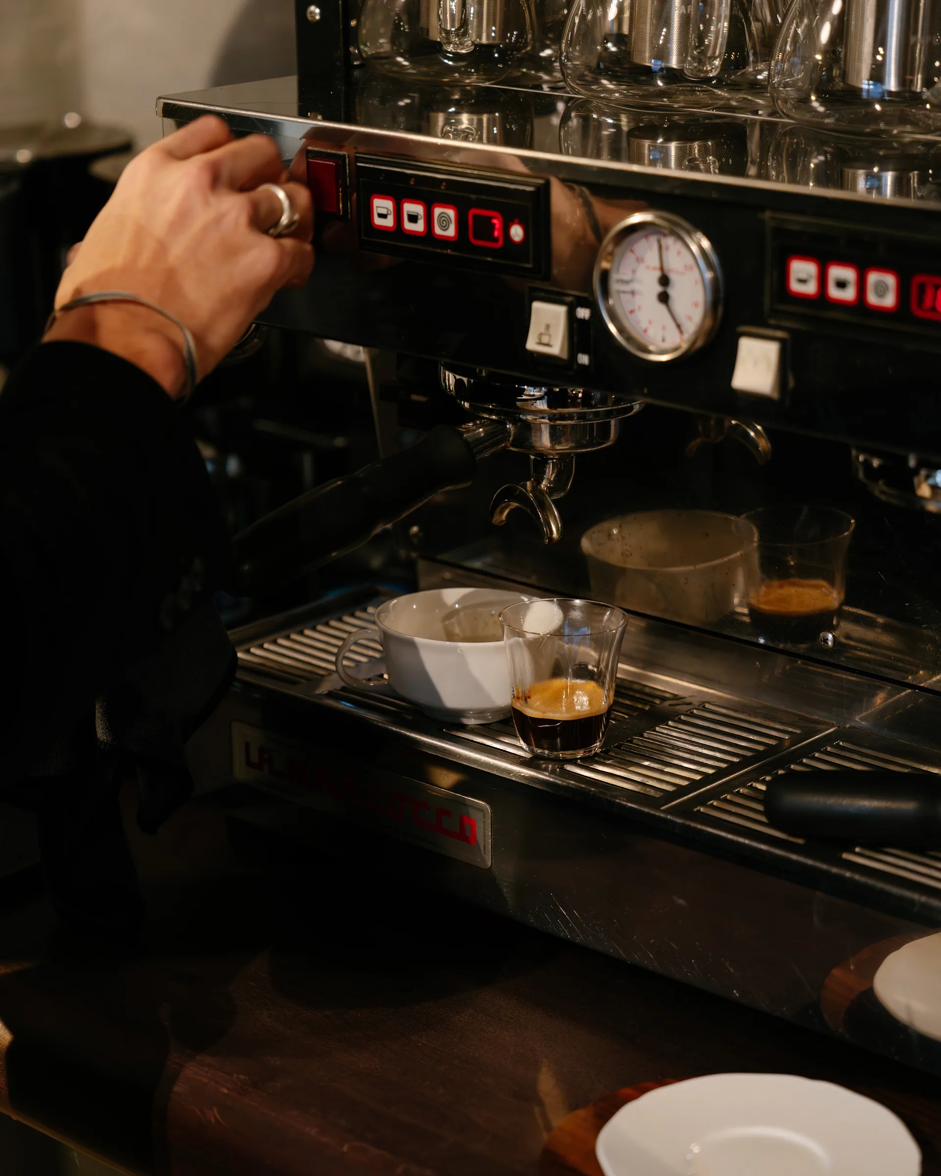 Silhouette doppeltes Espressoglas 11 cl 4er pack, Clear Serax