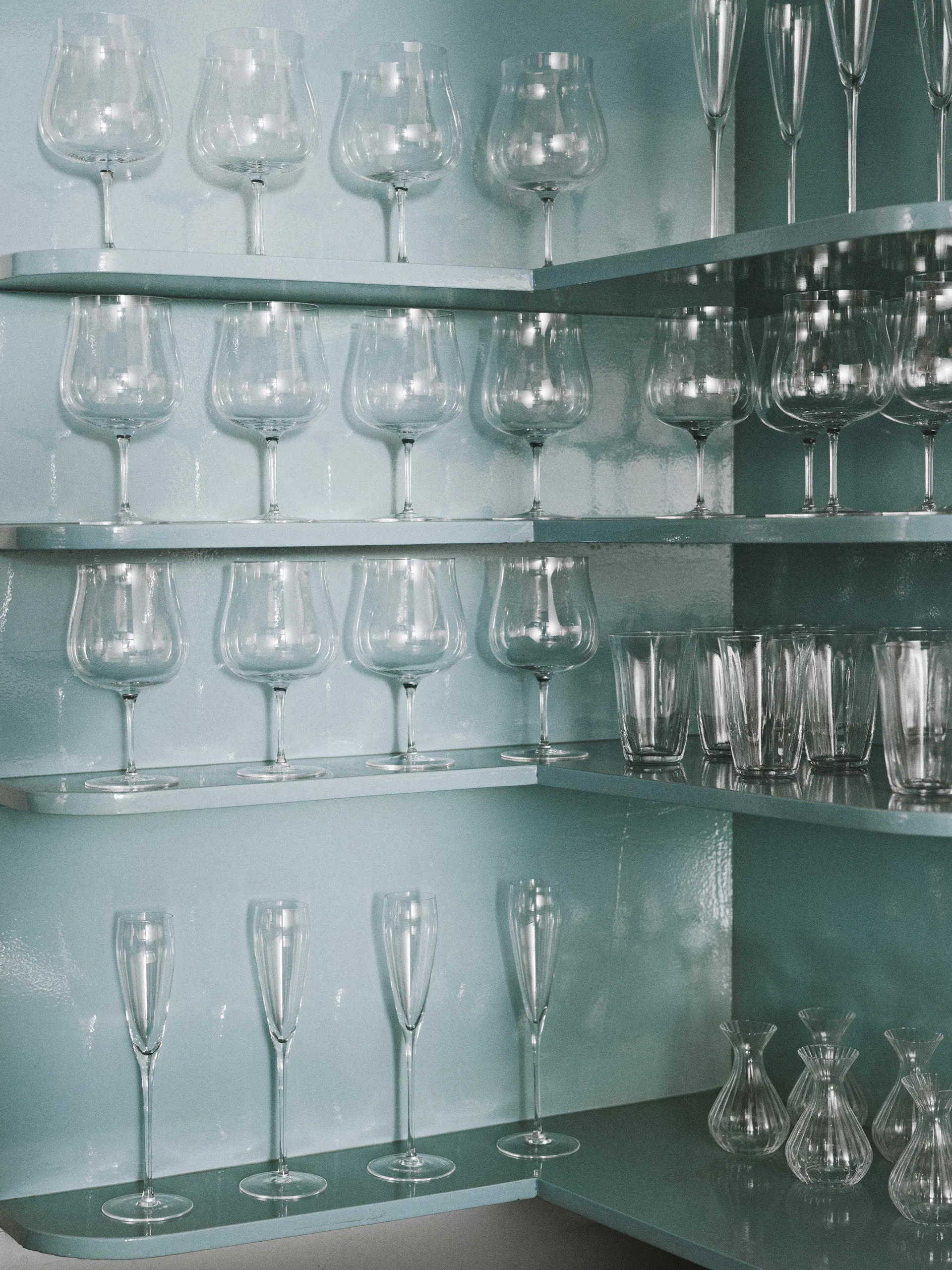 Silhouette flute Champagnerglas 15 cl 4er pack, Clear Serax