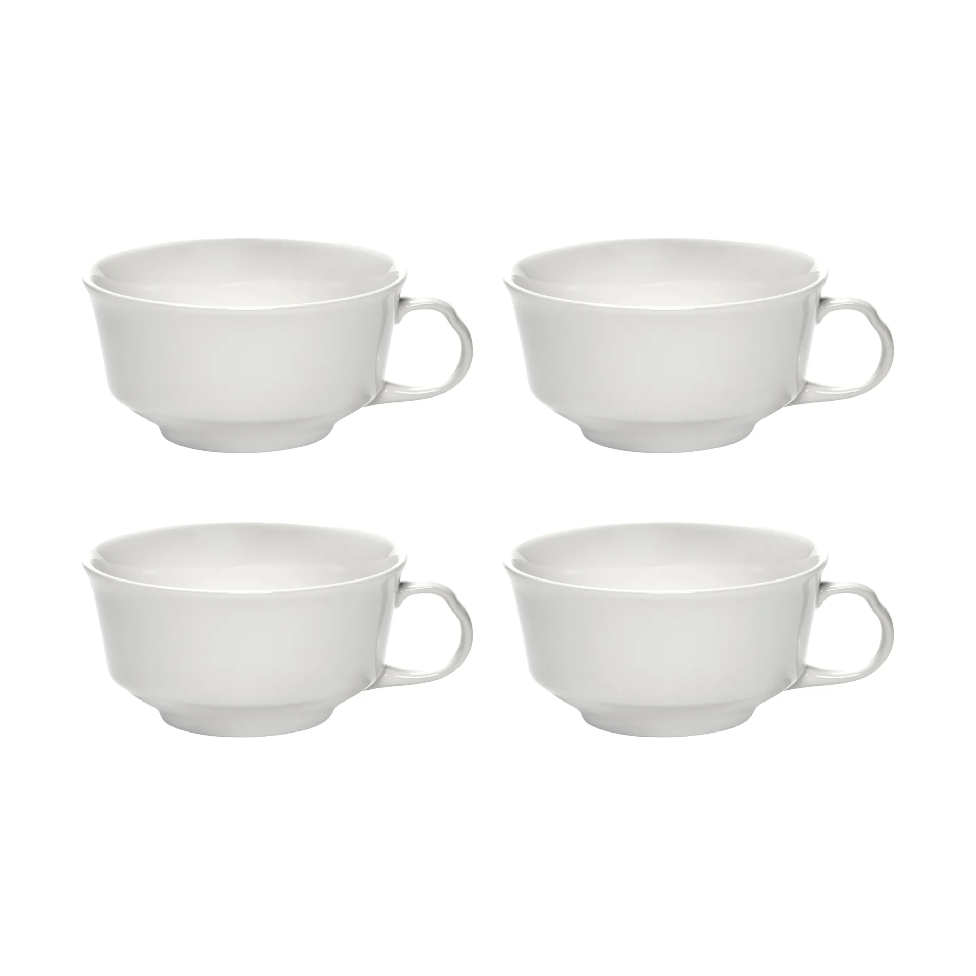 Silhouette Kaffeetasse 19 cl 4er pack, White Serax