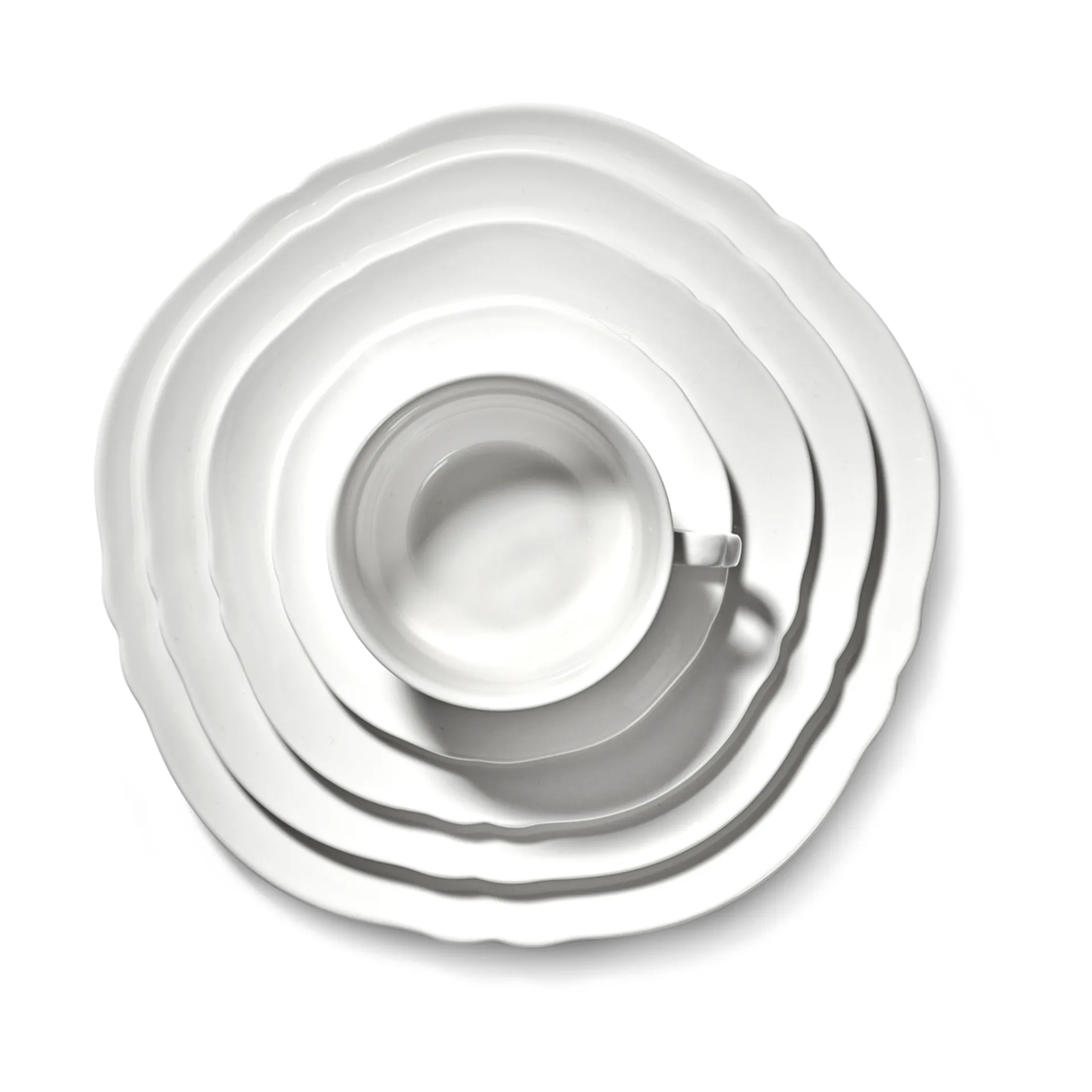 Silhouette Kaffeetasse 19 cl 4er pack, White Serax