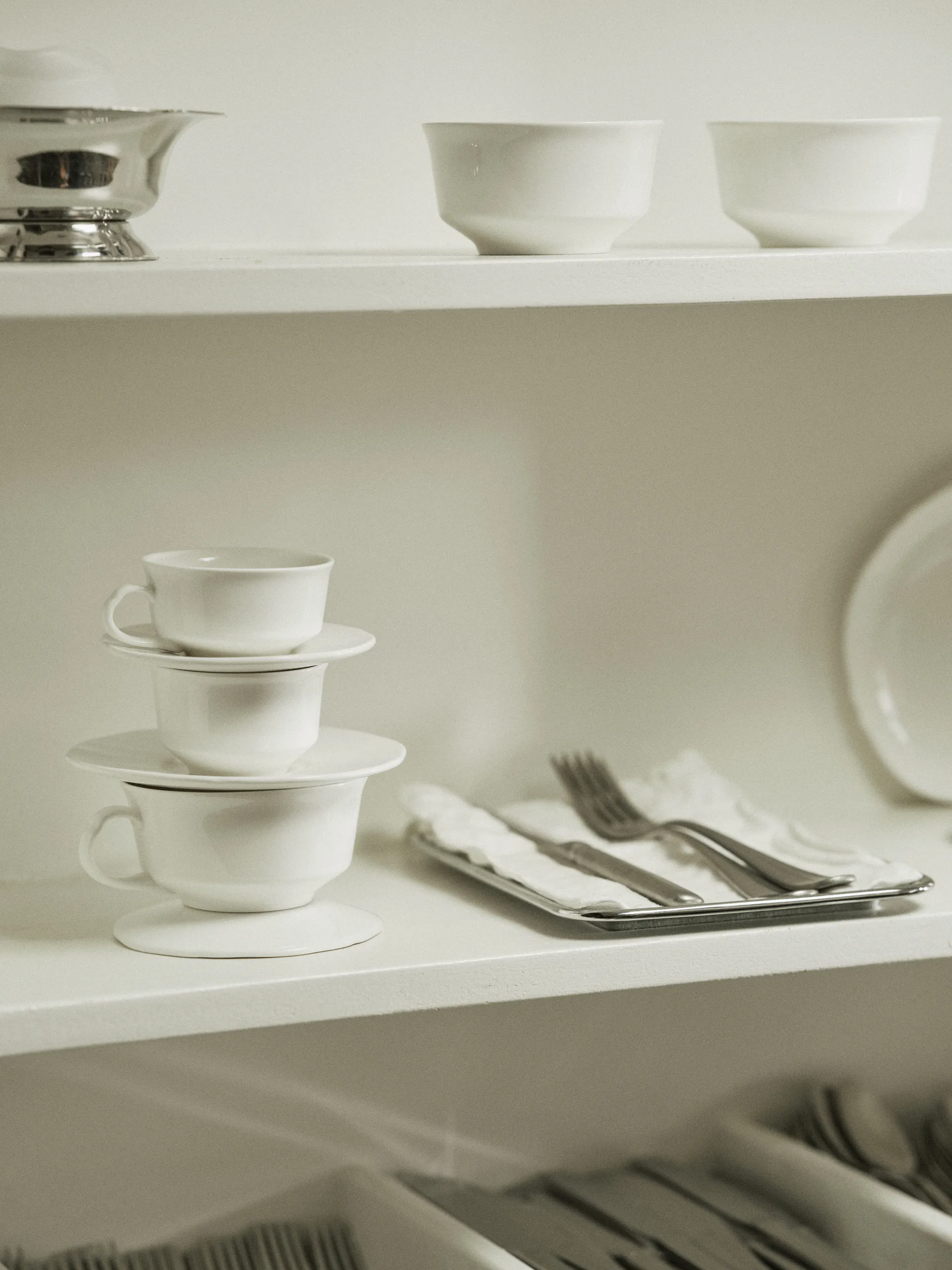 Silhouette Kaffeetasse 19 cl 4er pack, White Serax