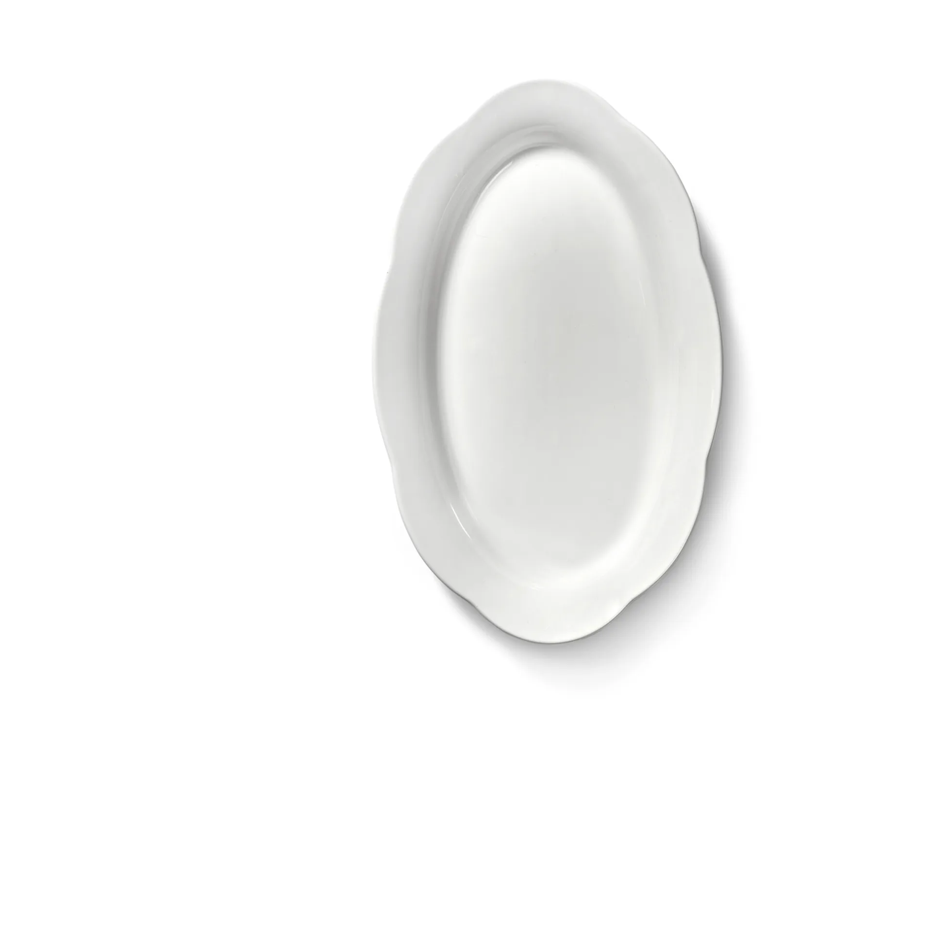 Silhouette oval djup Teller M 15x24,5 cm 2er pack, White Serax