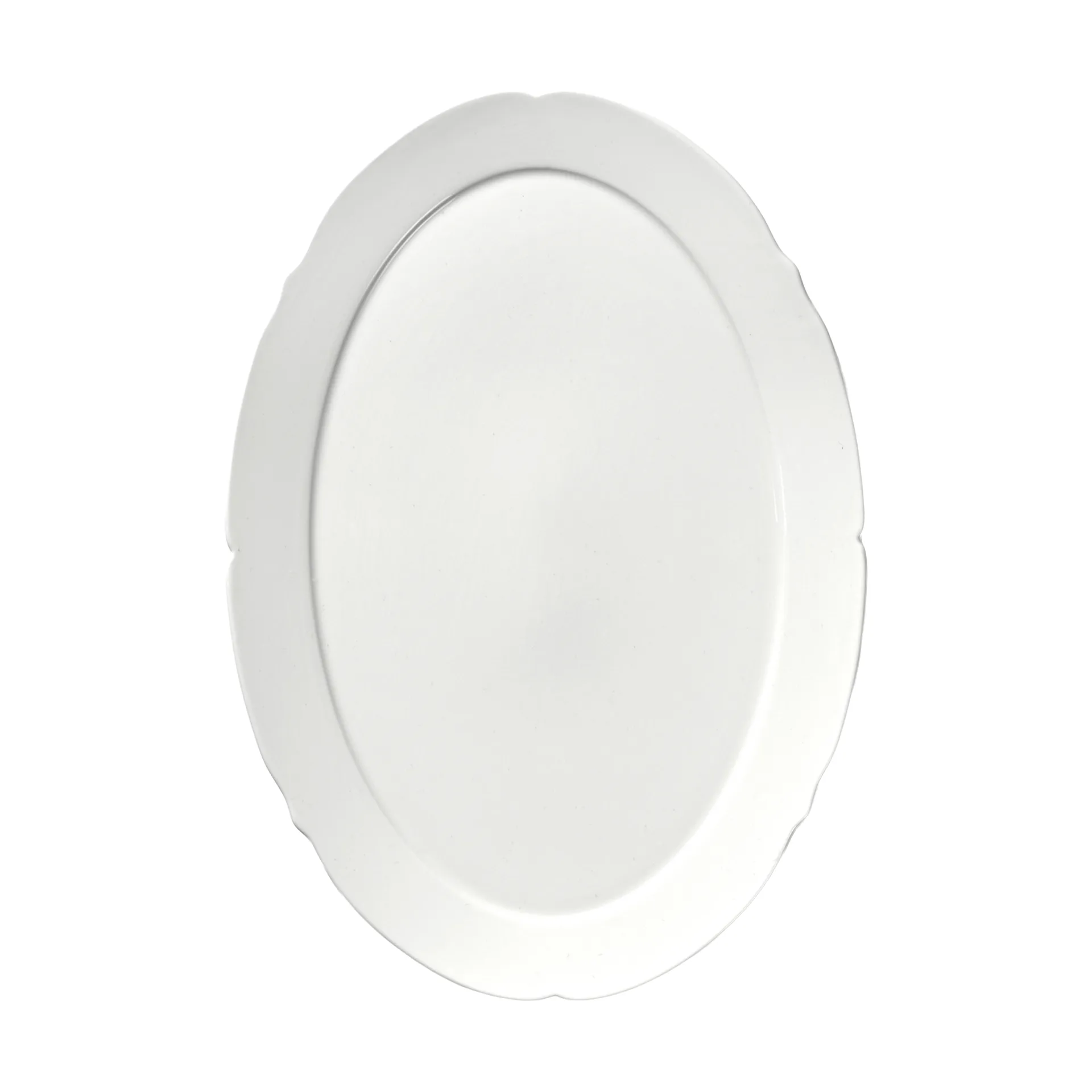 Silhouette ovaler Teller L 21x30 cm 4er pack, White Serax