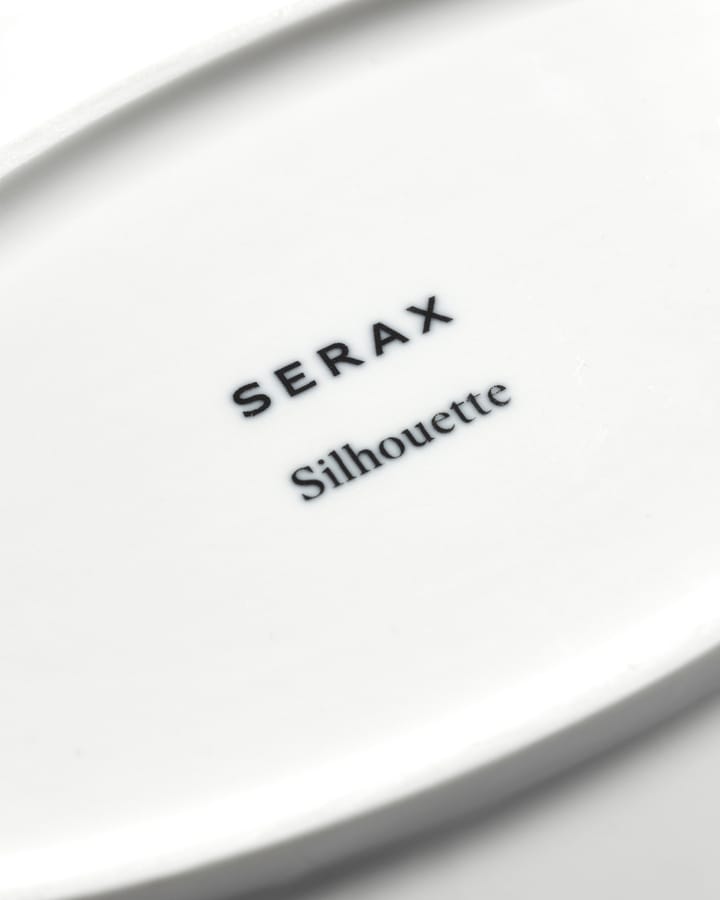 Silhouette ovaler Teller L 21x30 cm 4er pack, White Serax
