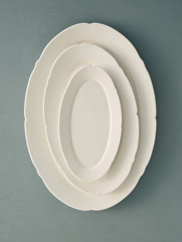 Silhouette ovaler Teller L 21x30 cm 4er pack - White - Serax