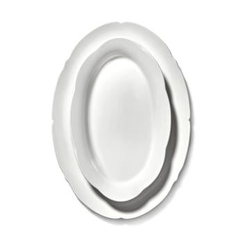 Silhouette ovaler Teller L 21x30 cm 4er pack - White - Serax