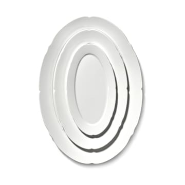 Silhouette ovaler Teller M 15x24,5 cm 4er pack - White - Serax