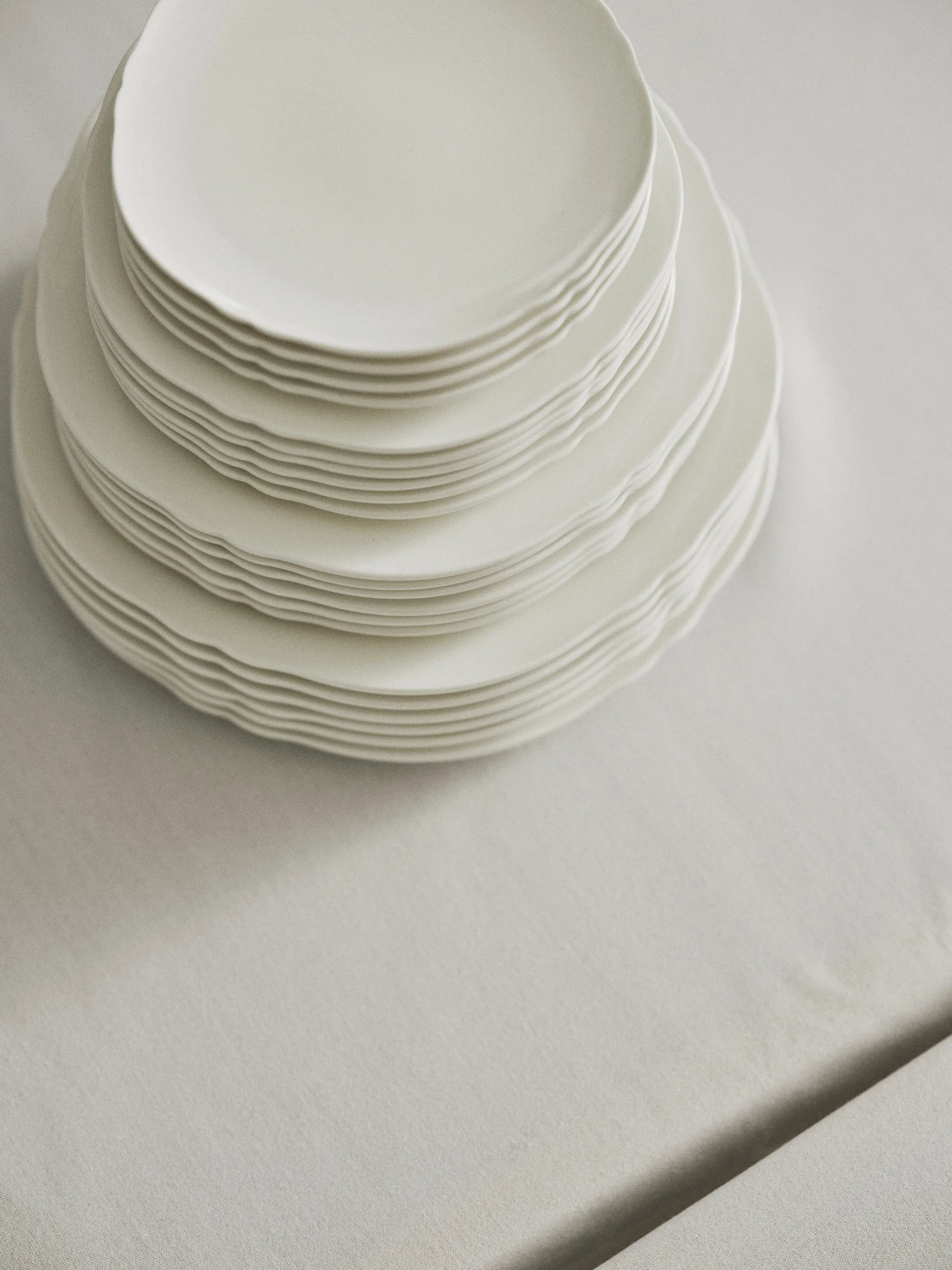 Silhouette Teller L Ø26 cm 4er pack, White Serax