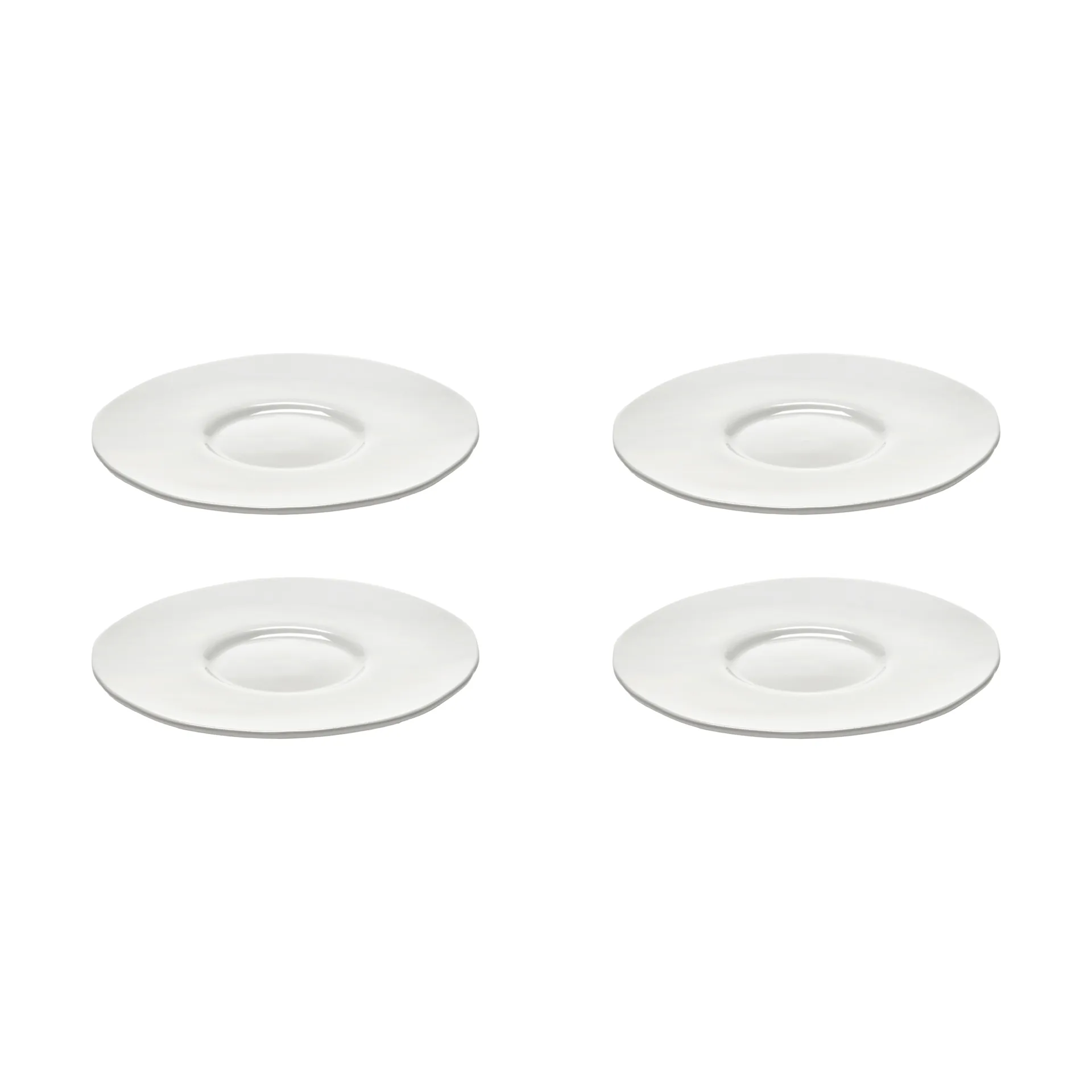 Silhouette Untertasse für Espressotasse Ø10,3 cm 4er pack, White Serax