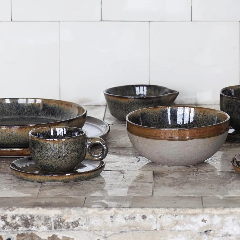 Surface Servierschale 19cm, Indi grey Serax