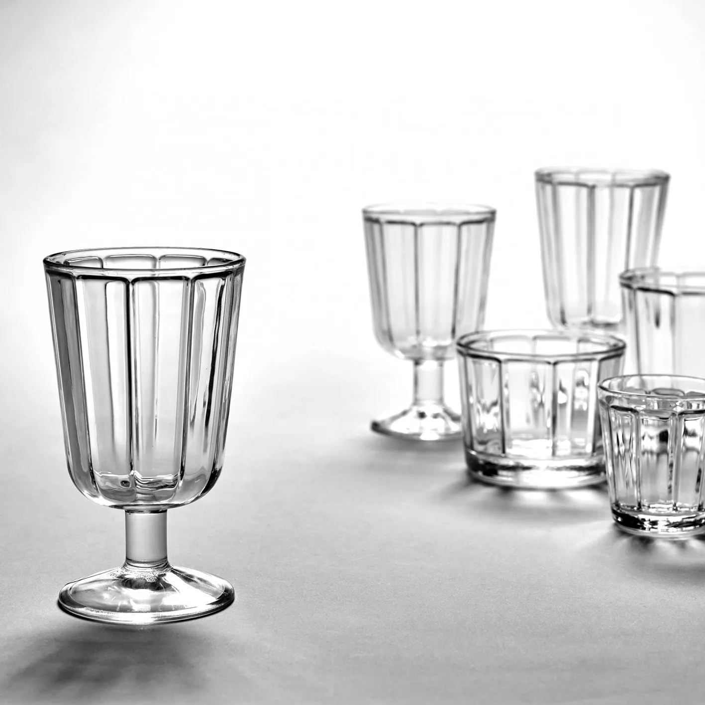 Surface Weißweinglas 18cl 4er Pack Klar,  Serax