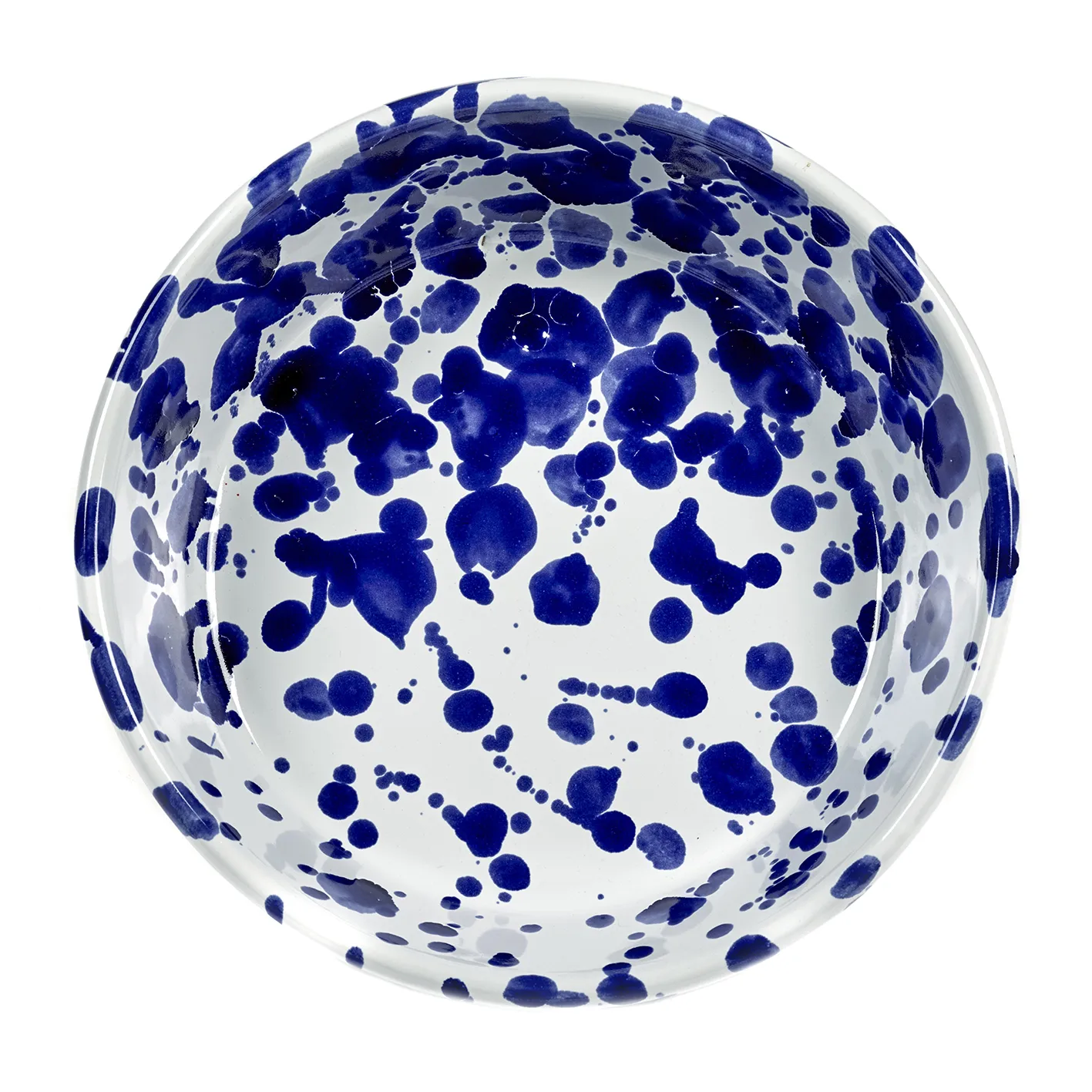 Table Nomade Salatschale M, Weiß-blau Serax