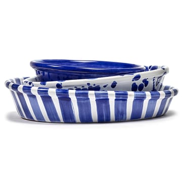 Table Nomade Salatschale M - Weiß-blau - Serax