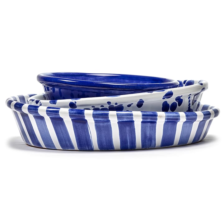 Table Nomade Salatschale S - Weiß-blau - Serax