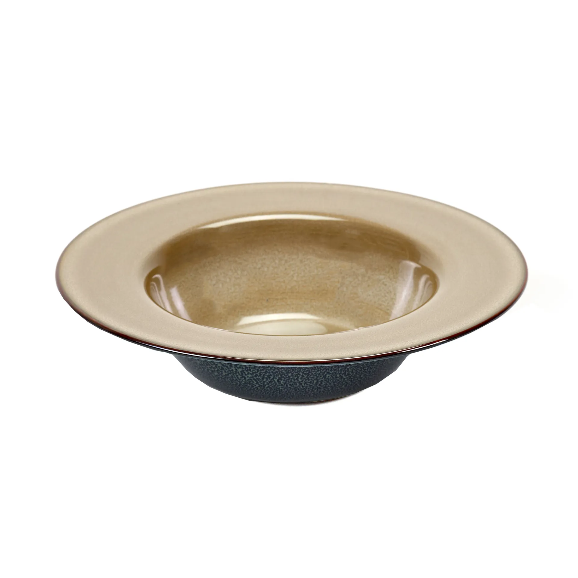 Terres de Rêves tiefer Teller 21,3cm, Misty grey-dark blue Serax