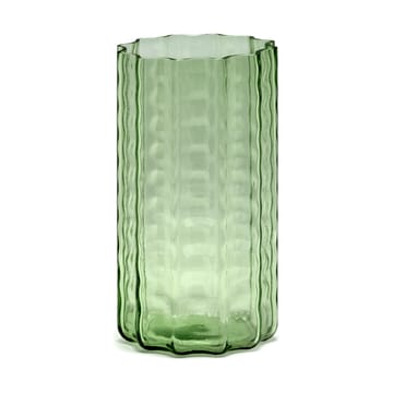 Waves 01 Vase 21 cm - Green-clear - Serax